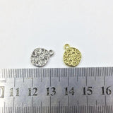 20pcs 11mm Beautiful Coin Charms Pendant DIY Jewelry 2 Colors