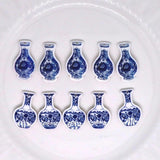 10pcs Vintage Porcelain Charms Chinese Style Earring Bracelet Keychain Pendants