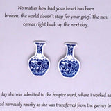10pcs Vintage Porcelain Charms Chinese Style Earring Bracelet Keychain Pendants