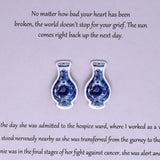10pcs Vintage Porcelain Charms Chinese Style Earring Bracelet Keychain Pendants