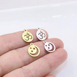 10pcs Moon/Star Stainless Steel Charm Pendant DIY Jewelry Set