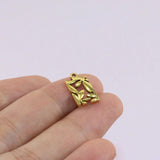 10pcs Stainless Steel Leaves Charms Pendant Unfading 2 Colors