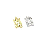 10pcs Stainless Steel Leaves Charms Pendant Unfading 2 Colors