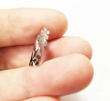 10pcs Stainless Steel Leaves Charms Pendant Unfading 2 Colors