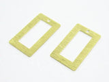50pcs Brass rectangle pendant 22x13mm for earrings - R812
