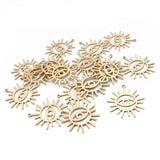 10-20pcs Raw Brass Sun Eye Charms Pendant DIY Jewelry Findings Making