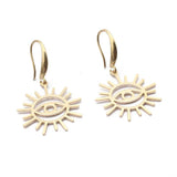 10-20pcs Raw Brass Sun Eye Charms Pendant DIY Jewelry Findings Making