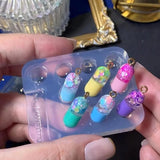 Flat Pills Silicone Epoxy Resin Mold - Jewelry Earring Mold
