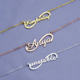 Personalized Infinity Name Necklace Stainless Steel Rose Letter Necklaces