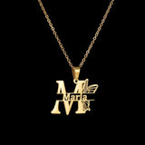 Auxauxme Butterfly Name Necklace Stainless Steel Choker Women Jewelry