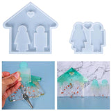 Couple Wall Hanging Keychain Key Hook Silicone Mould