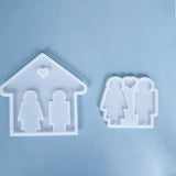 Couple Wall Hanging Keychain Key Hook Silicone Mould