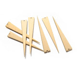 10pcs Raw Brass Triangle Charms Blank Pendant DIY Jewelry Making Component