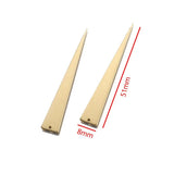 10pcs Raw Brass Triangle Charms Blank Pendant DIY Jewelry Making Component