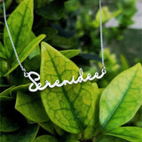 Name Necklace Silver Chain Personalized Name Necklaces Jewelry For Women Men