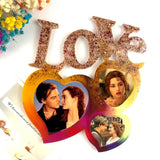 Love Heart Photo Frame Silicone Mold for Resin