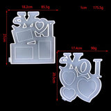 Love Heart Photo Frame Silicone Mold for Resin