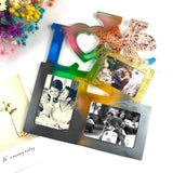 Love Heart Photo Frame Silicone Mold for Resin