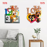 Love Heart Photo Frame Silicone Mold for Resin