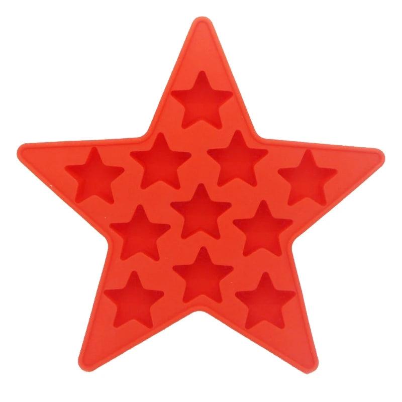 5 Star Silicone Ice Cube Tray Mold Mini Pendant Resin Casting Mold
