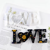 DIY Family Love Resin Word Mold for Home Decor