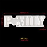 DIY Family Love Resin Word Mold for Home Decor