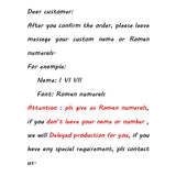 Personalized Roman Numeral Necklace Date Pendant Custom Jewelry Gift