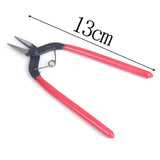 Stainless Steel Flat Button Pliers Round Nose Jewelry Making Hand Tool