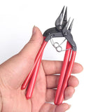 Stainless Steel Flat Button Pliers Round Nose Jewelry Making Hand Tool