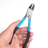 Stainless Steel Flat Button Pliers Round Nose Jewelry Making Hand Tool