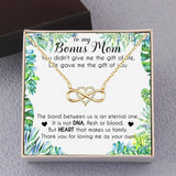 Bonus Mom Heart Necklace With Box Charm - Mother's Gift