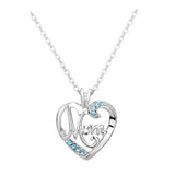 To My Amazing Mom Necklace Thank You & Love You with Box Necklace Card