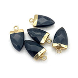 Lapis Lazuli Rose Quartz Stone Pendant Charms for Jewelry Making