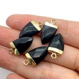 Lapis Lazuli Rose Quartz Stone Pendant Charms for Jewelry Making