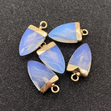Lapis Lazuli Rose Quartz Stone Pendant Charms for Jewelry Making