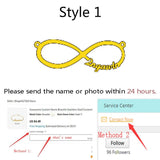 Personalized Infinity Pendant Necklace Jewelry Gift