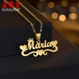 Personalized Stainless Steel Heart Name Necklace Choker