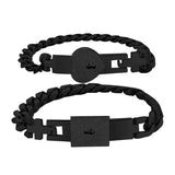 Heart Lock Key Couple Bracelets Stainless Steel Jewelry