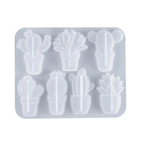 3D Cactus Keychains Crystal Epoxy Resin Mold Pendant