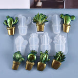 3D Cactus Keychains Crystal Epoxy Resin Mold Pendant