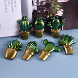 3D Cactus Keychains Crystal Epoxy Resin Mold Pendant