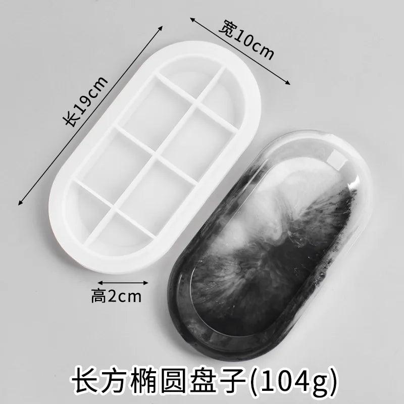 Silicone Mold Oval Plate Epoxy Resin Mould