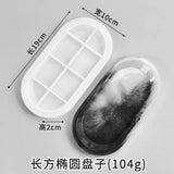Silicone Mold Oval Plate Epoxy Resin Mould