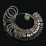 Metal Finger Ring Size Gauge Jewelry Tools