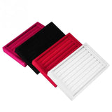 Velvet Jewelry Display Organizer Rings Earring Studs Storage Case Holder Box