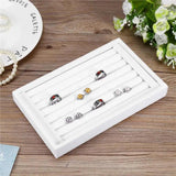 Velvet Jewelry Display Organizer Rings Earring Studs Storage Case Holder Box