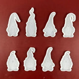 8x/Set Gnome Dwarf Pendant Silicone Mould for Epoxy DIY Necklace Earrings