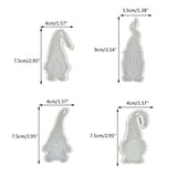 8x/Set Gnome Dwarf Pendant Silicone Mould for Epoxy DIY Necklace Earrings