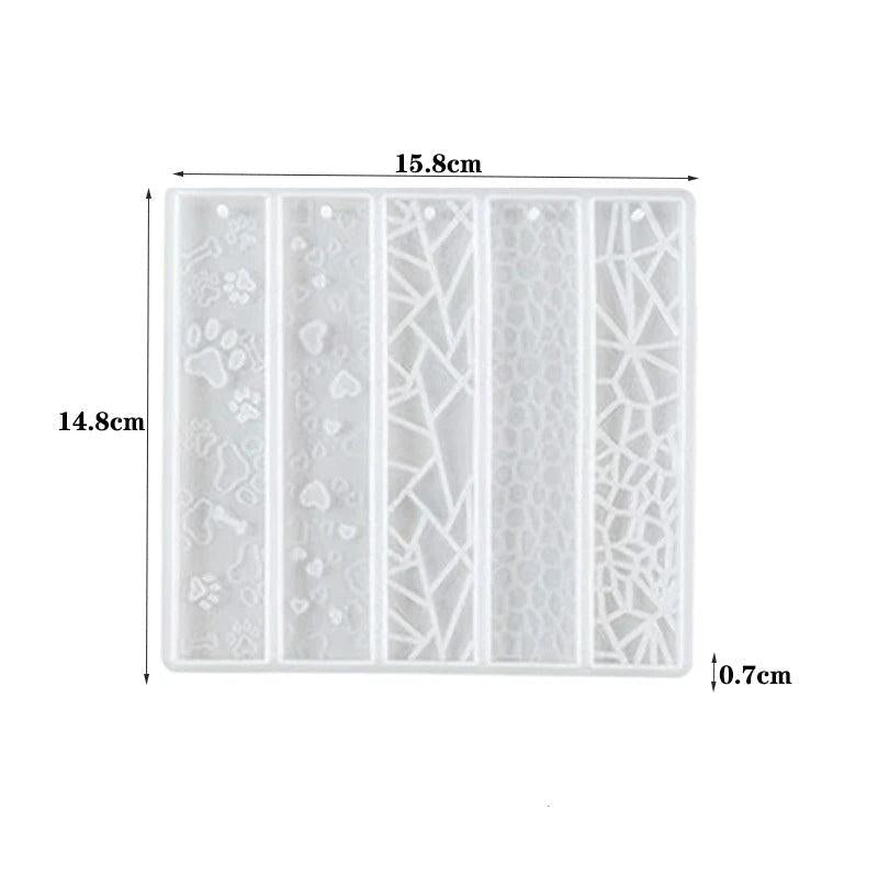 Rectangle Bookmark Resin Molds DIY Casting Tassels Ornaments