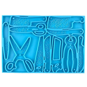 Silicone Scissors Keychain Mold for Epoxy Resin Crafts